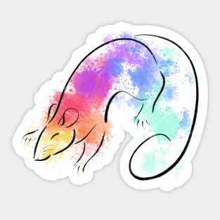 Rainbow Rat Sticker